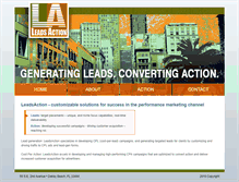Tablet Screenshot of leadsaction.com